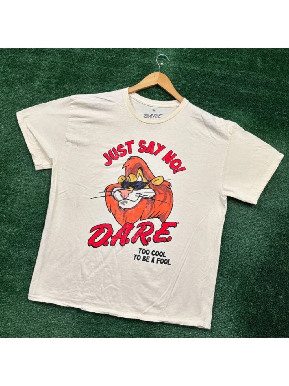 D.A.R.E. Just Say No Too Cool To Be A Fool T-Shirt Size Extra Large - Picture 3 of 5